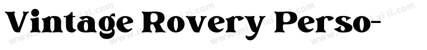 Vintage Rovery Perso字体转换
